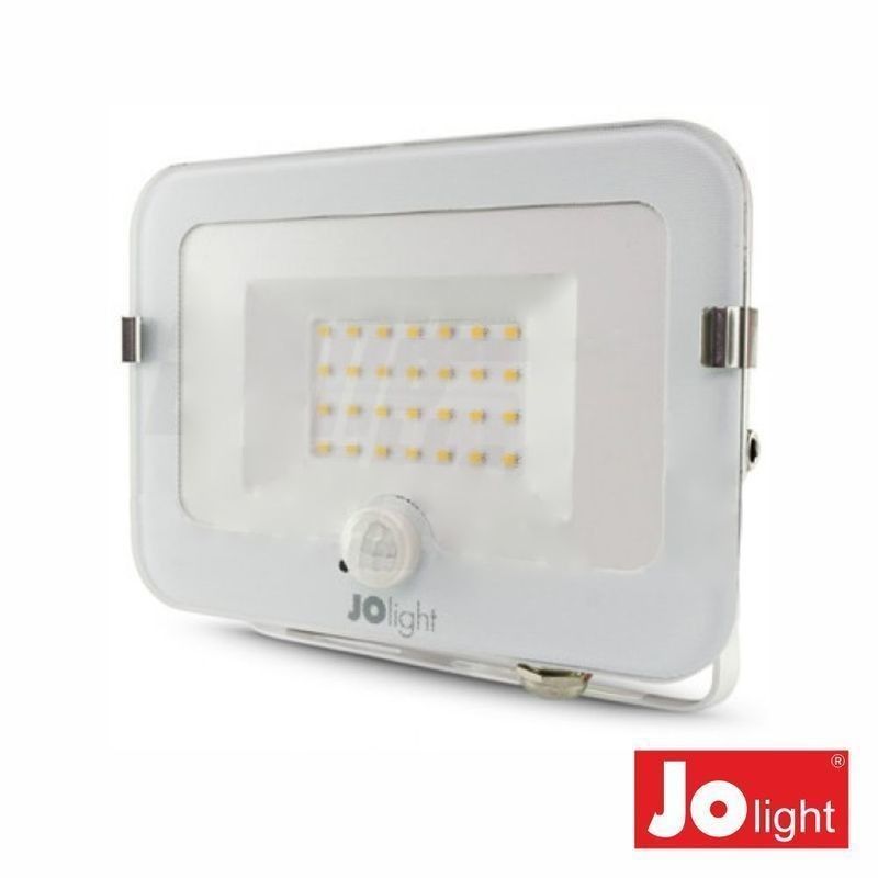 Projetor LED c/sensor 30W 4000K 2700lm IP65 Branco JOlight