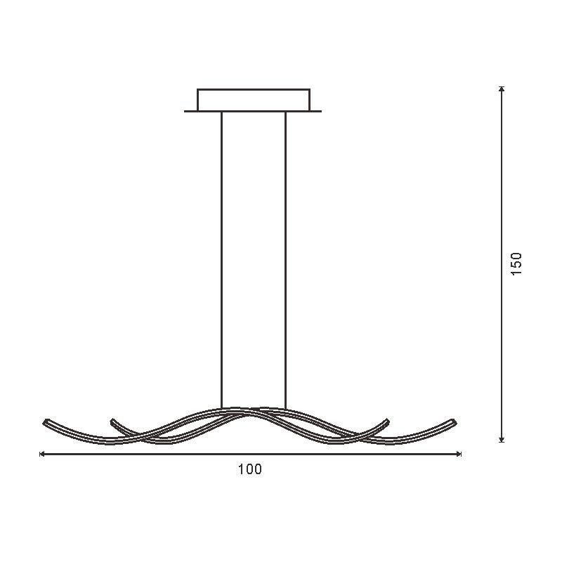 Candeeiro de Teto LED Twist 32W CCT