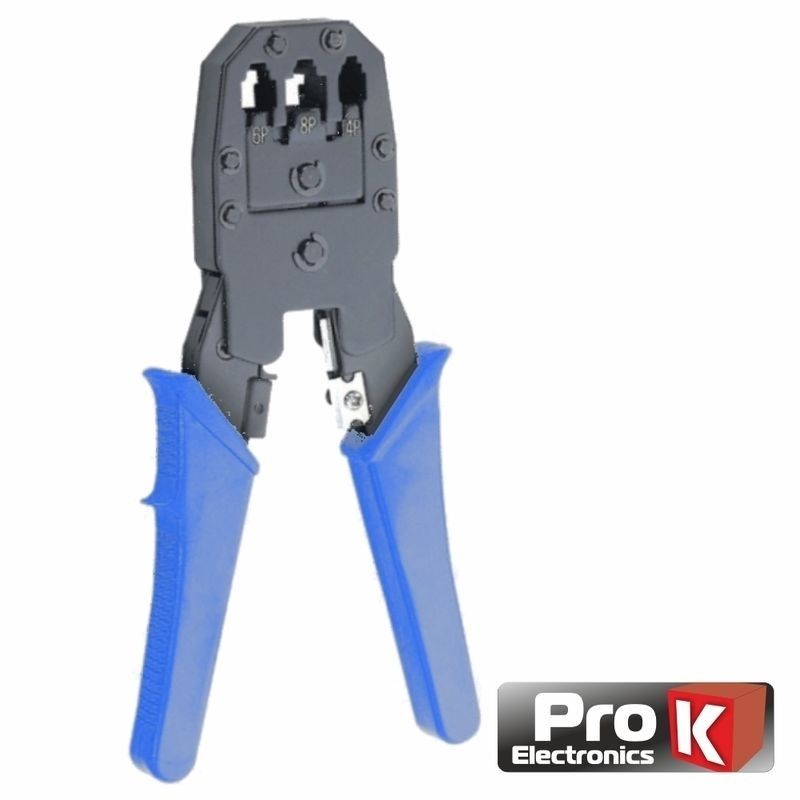 Alicate De Cravar 4p4c/6p4c/8p8c/RJ10/RJ11/RJ45 PROK