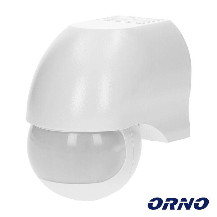 Detetor Movimento PVC Pir 180º Branco ORNO