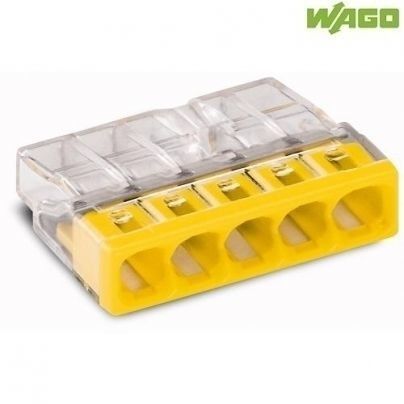 Ligador Wago Push Compacto 0.5/2.5Mm - 5 Ligadores