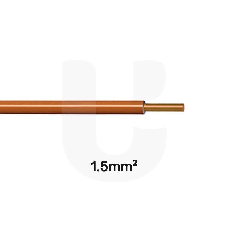 Fio V 1.5mm (H07V-U) Castanho (metro)