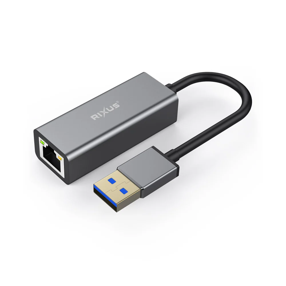 Adaptador de Rede Gigabit USB 3.0 com Conector USB para RJ45 Rixus RXEA02