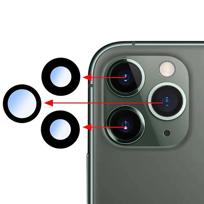 Vidro da Camera Traseira para Apple iPhone 11 Pro Max