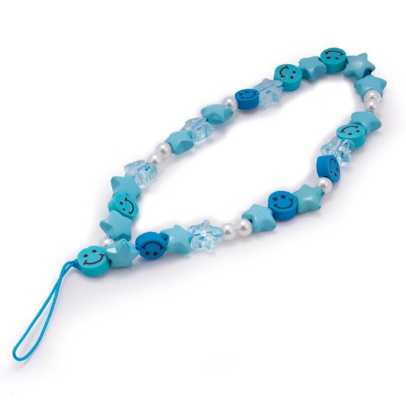 Pingente Pulseira Universal Pulseira para Smartphone Estrelas Azuis