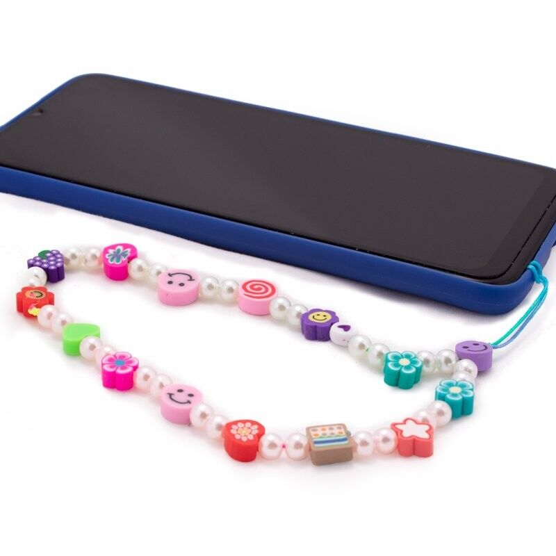Pingente Pulseira Universal Pulseira para Smartphone Mix de Pérolas