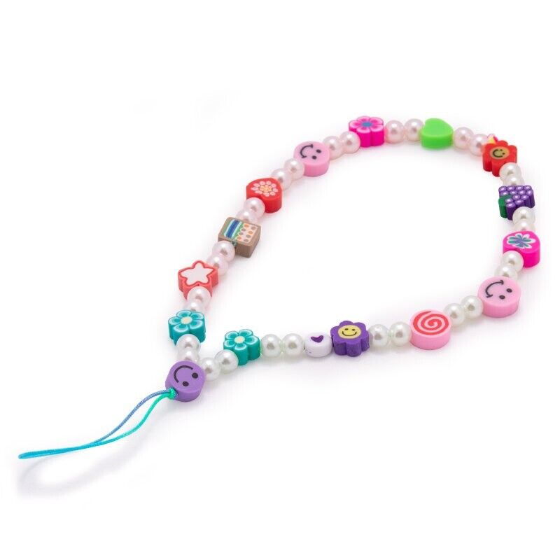 Pingente Pulseira Universal Pulseira para Smartphone Mix de Pérolas