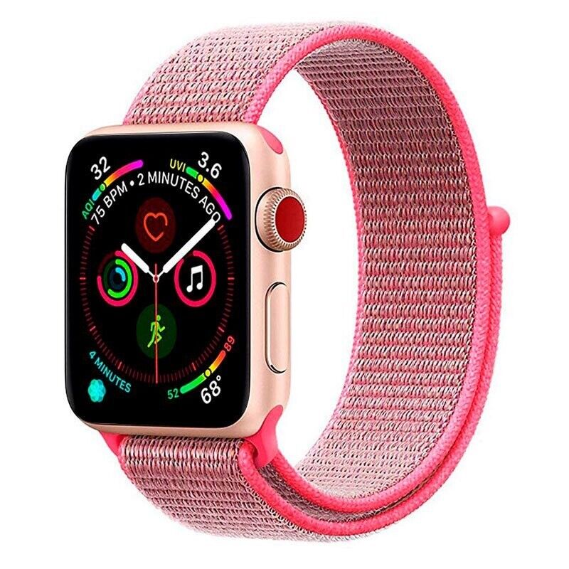 Pulseira Nylon Rosa  para Apple Watch