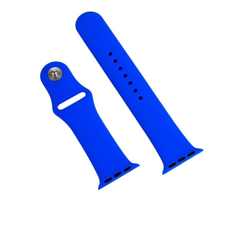 Pulseira Silicone Azul para Apple Watch Serie 38mm - 40mm - 41mm