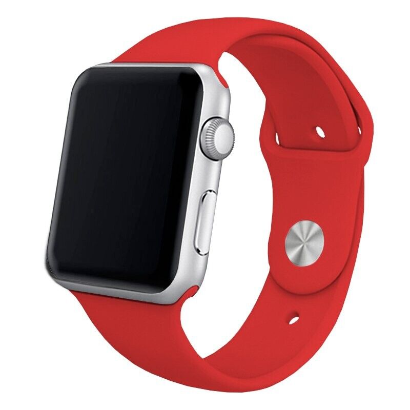 Pulseira Silicone Vermelho para Apple Watch Serie 38mm - 40mm - 41mm