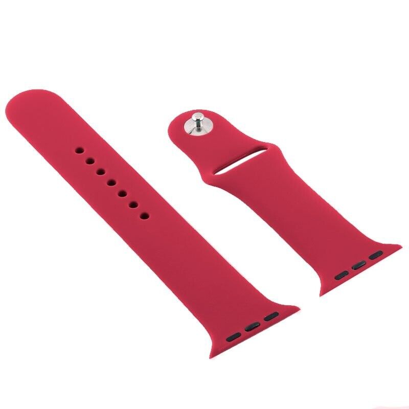 Pulseira Silicone  Rosa Framboesa para Apple Watch Serie 38mm - 40mm - 41mm