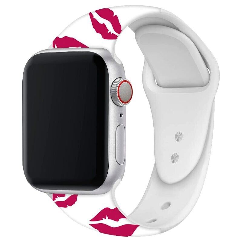 Pulseira Silicone Kiss  para Apple Watch Serie 42mm - 44mm - 45mm