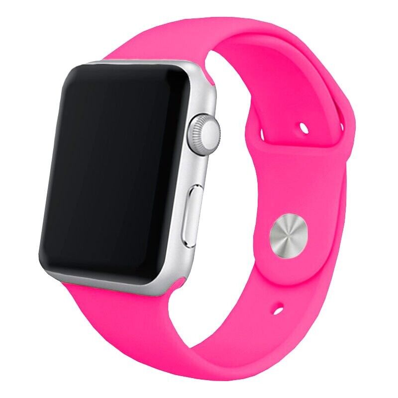 Pulseira Silicone Rosa Fúcsia para Apple Watch