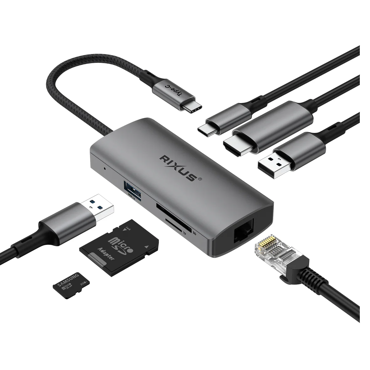 Adaptador USB USB-C To HDMI Rixus RXHU08 