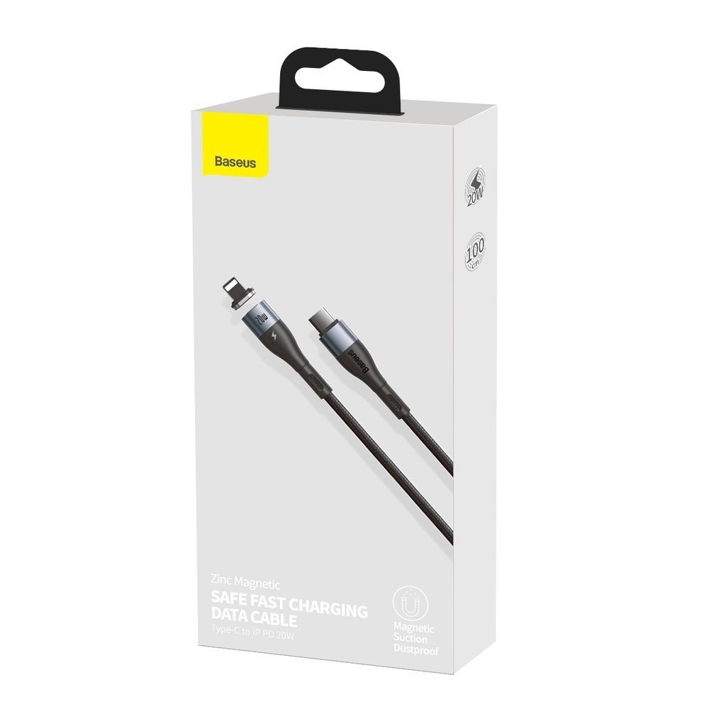 Cabo Magnético 20W 1metro Baseus Zinc Usb Type C - Lightning 20 5