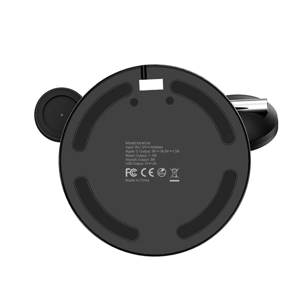 Estação de carregamento 3 in 1 Wireless Rixus RXWC40 2