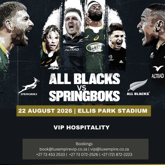 South Africa vs New Zealand VIP - 22 August 2026 - Ellis Park - Johannesburg