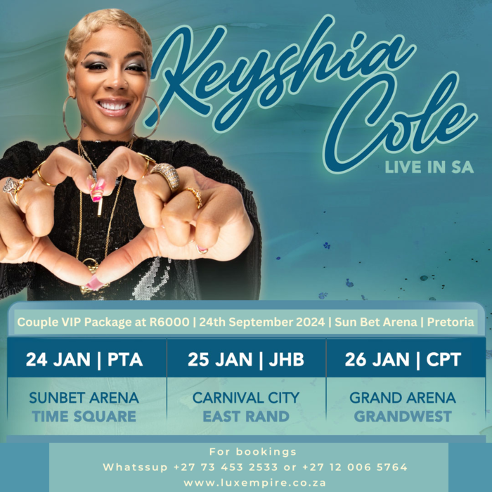 Keyshia Cole VIP Couple Package - 24 January 2025 - SunBet Arena Pretoria