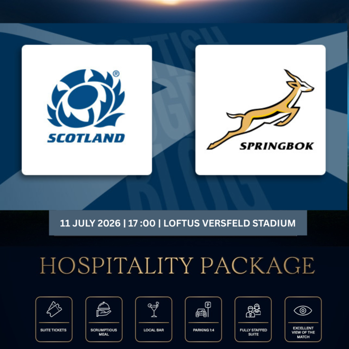South Africa vs Scotland Rugby VIP - 11th July 2026 - Loftus Stadium