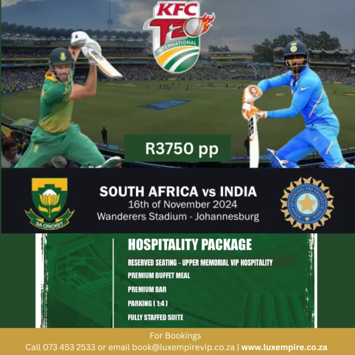 South Africa vs India Cricket VIP - 15th November 2024 - Wanderers Stadium