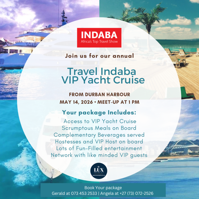 Travel Indaba VIP Yacht Cruise - 14th May 2026 - Durban Harbour