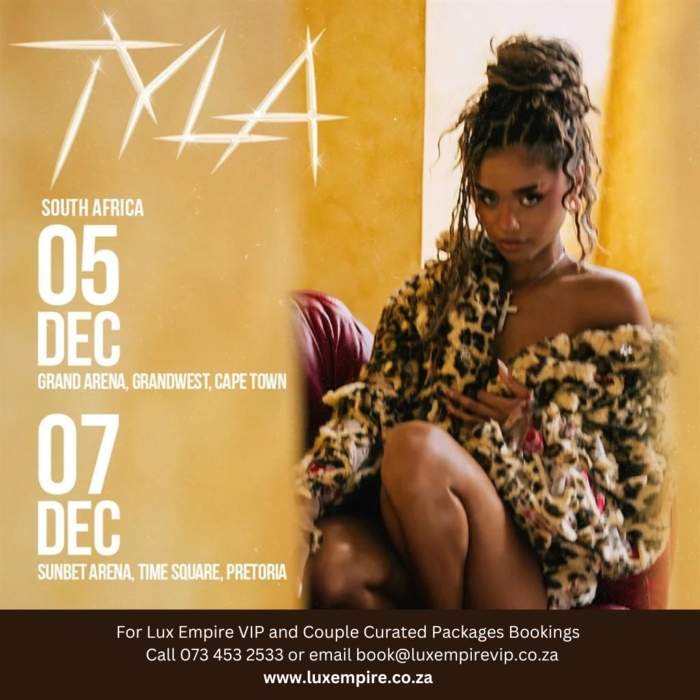 Tyla VIP and Couple Package - 07 December 2024 - SunBet Arena Pretoria