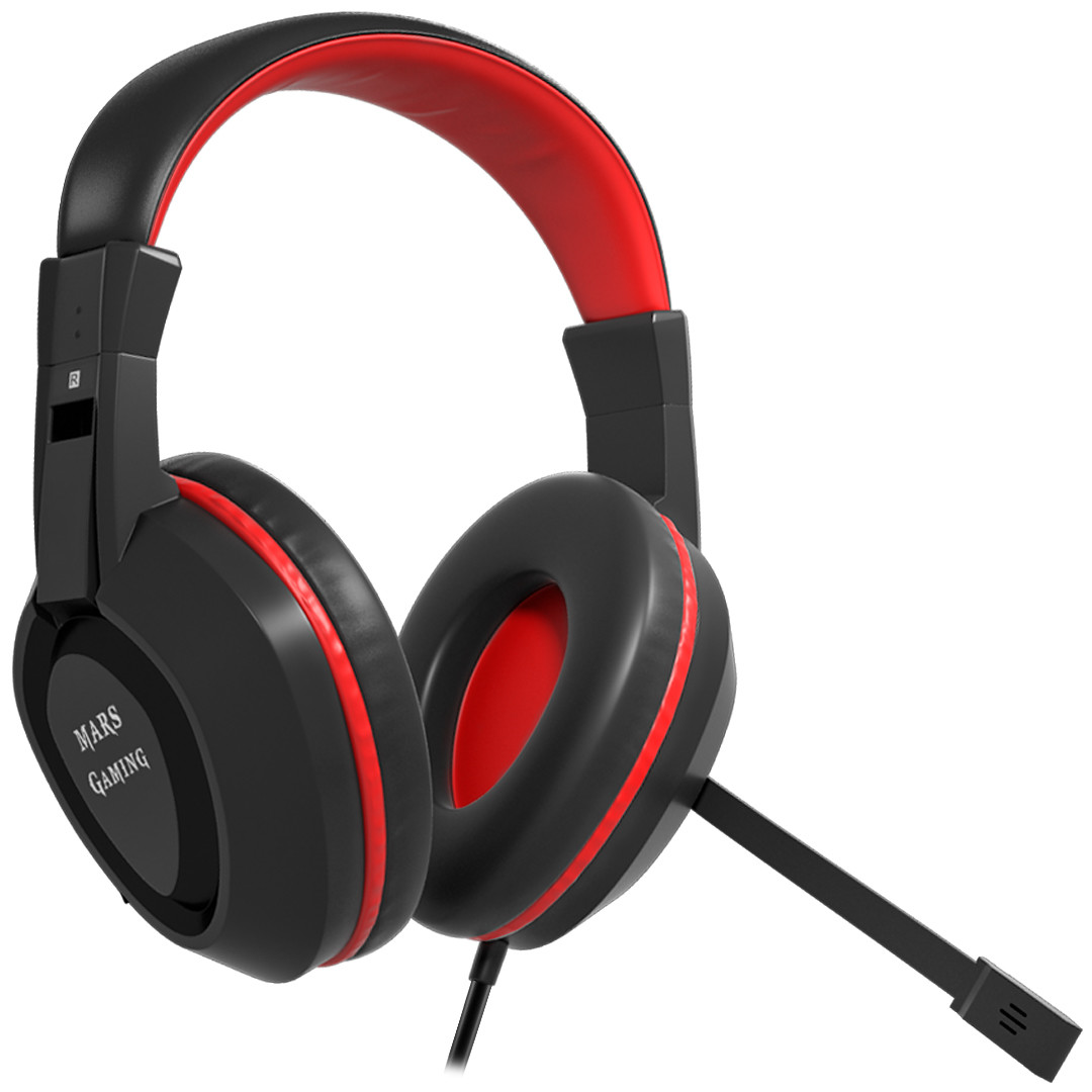 Auscultadores MARS Gaming MAH1V2 c/ mic, 40mm Neodymium, Positional 7.1 surround - PC/PS4