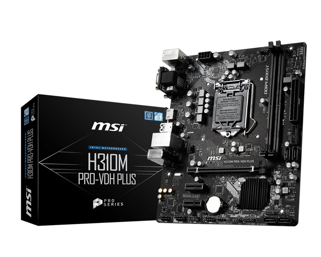 MB MSI H310 PRO-VDH SKT INTEL 1151 2xDDR4 VGA/DVI-D/HDMI  -H310M PRO-VDH PLUS