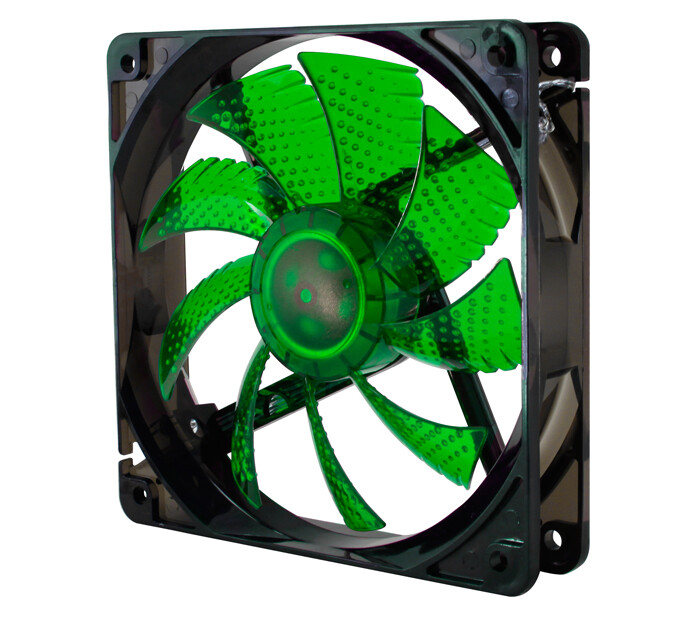 Ventoinha NOX Coolfan 120mm LED Green - NXCFAN120G