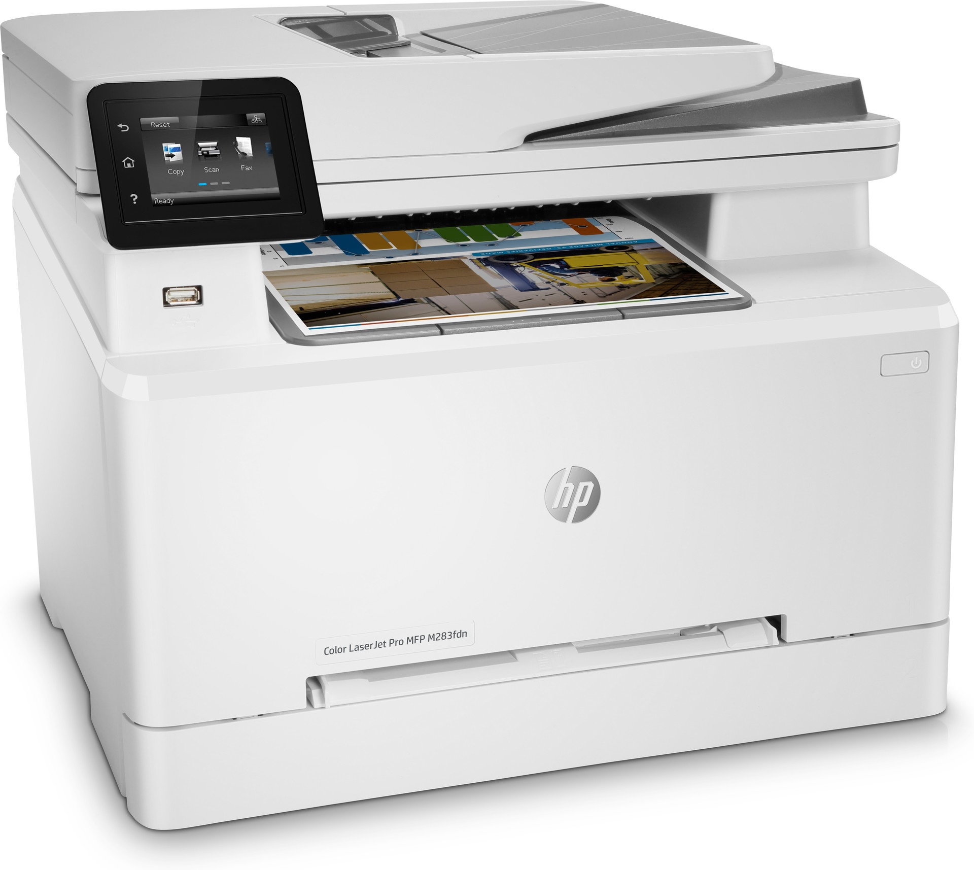 Impressora HP Multifunções Color LaserJet Pro M283fdn