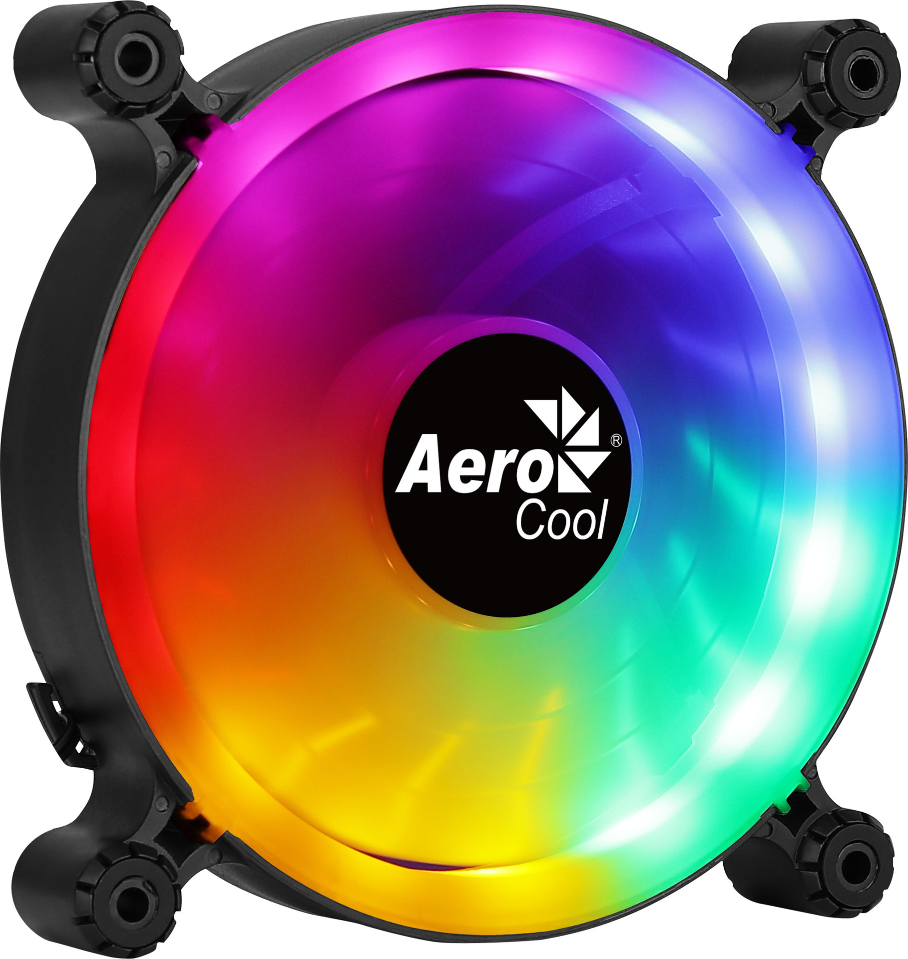Ventoinha AEROCOOL SPECTRO 12 FRGB 12CM FAN, FIXED RGB LIGHTING, ANTIVIBRATION, 4PIN MOLEX