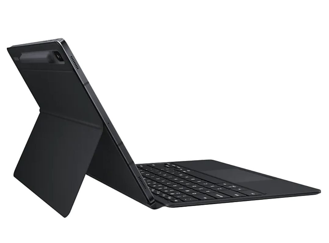 Capa SAMSUNG Tab S7+ Book cover Keyboard Black - EF-DT970BBPGPT