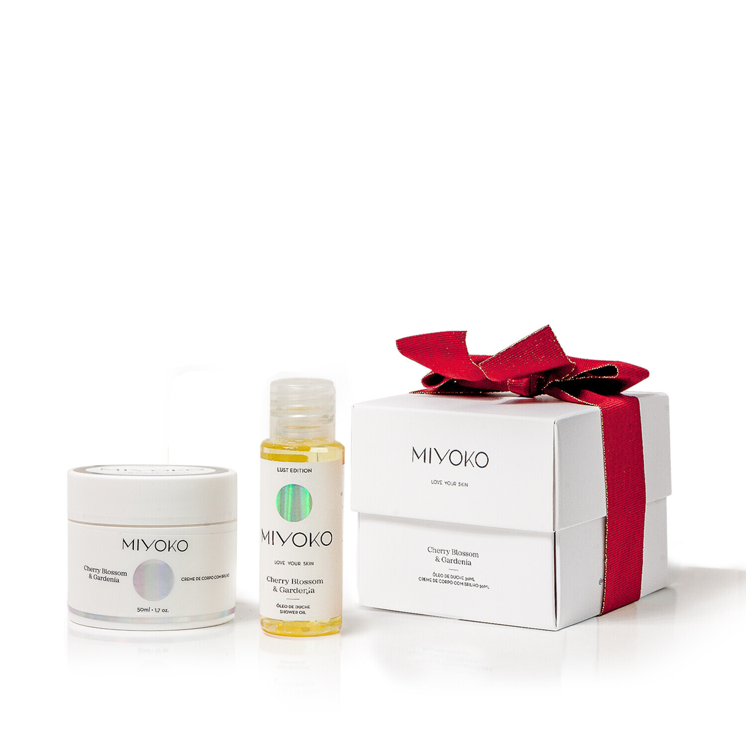 Mini Coffret Óleo de Duche & Creme de Brilho MIYOKO
