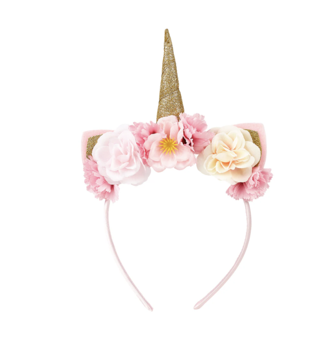  Bandolete Unicórnio Rosa com Flores - Souza 
