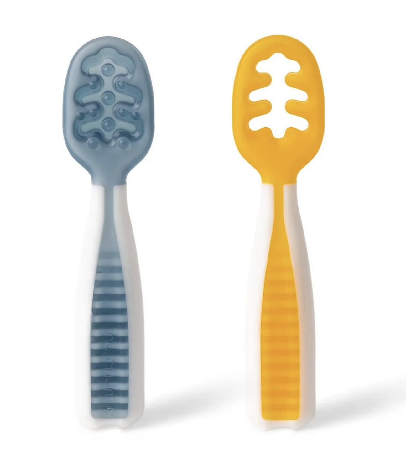 2 Pré-Colheres GOOtensils, Azul e Laranja - Num Num