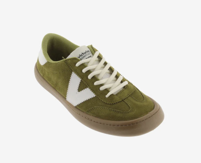 Olmo Barefoot Couro Rachado & Contraste Oliva - Victoria