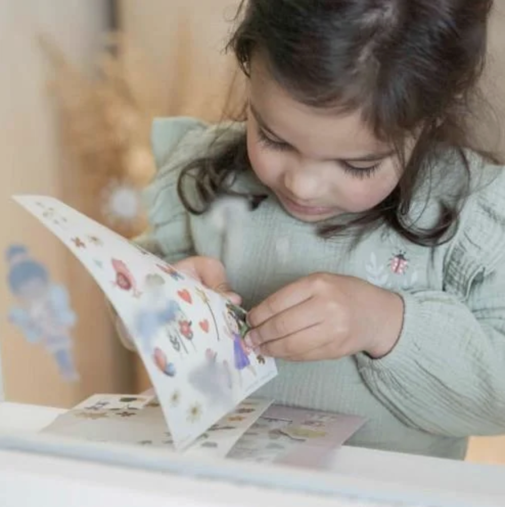  Autocolantes para Vidro Rosa & Friends - Little Dutch 