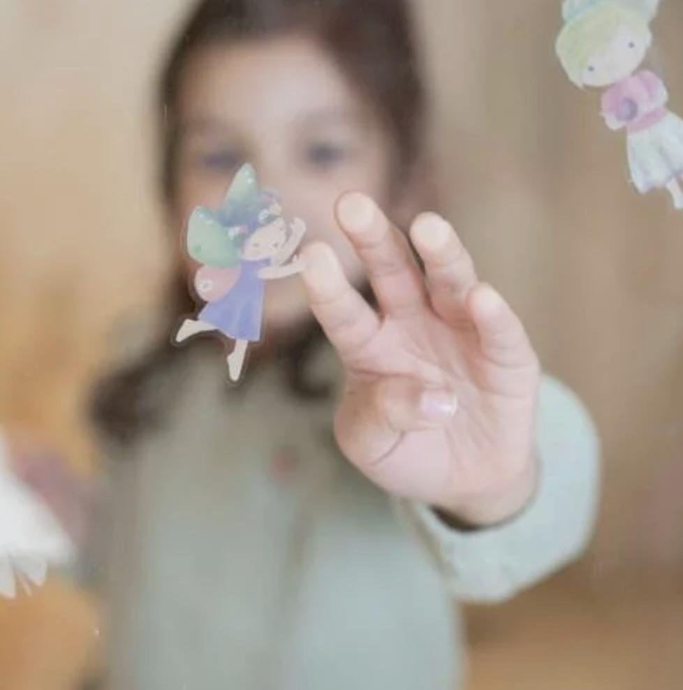  Autocolantes para Vidro Rosa & Friends - Little Dutch 