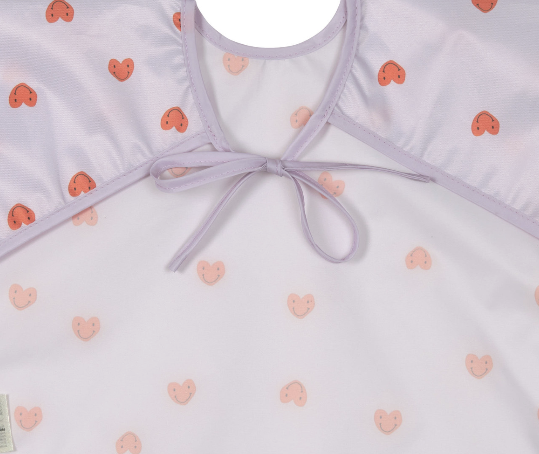 Babetes com Mangas Happy Rascals Heart Lavender Pack de 2 - Lassig 