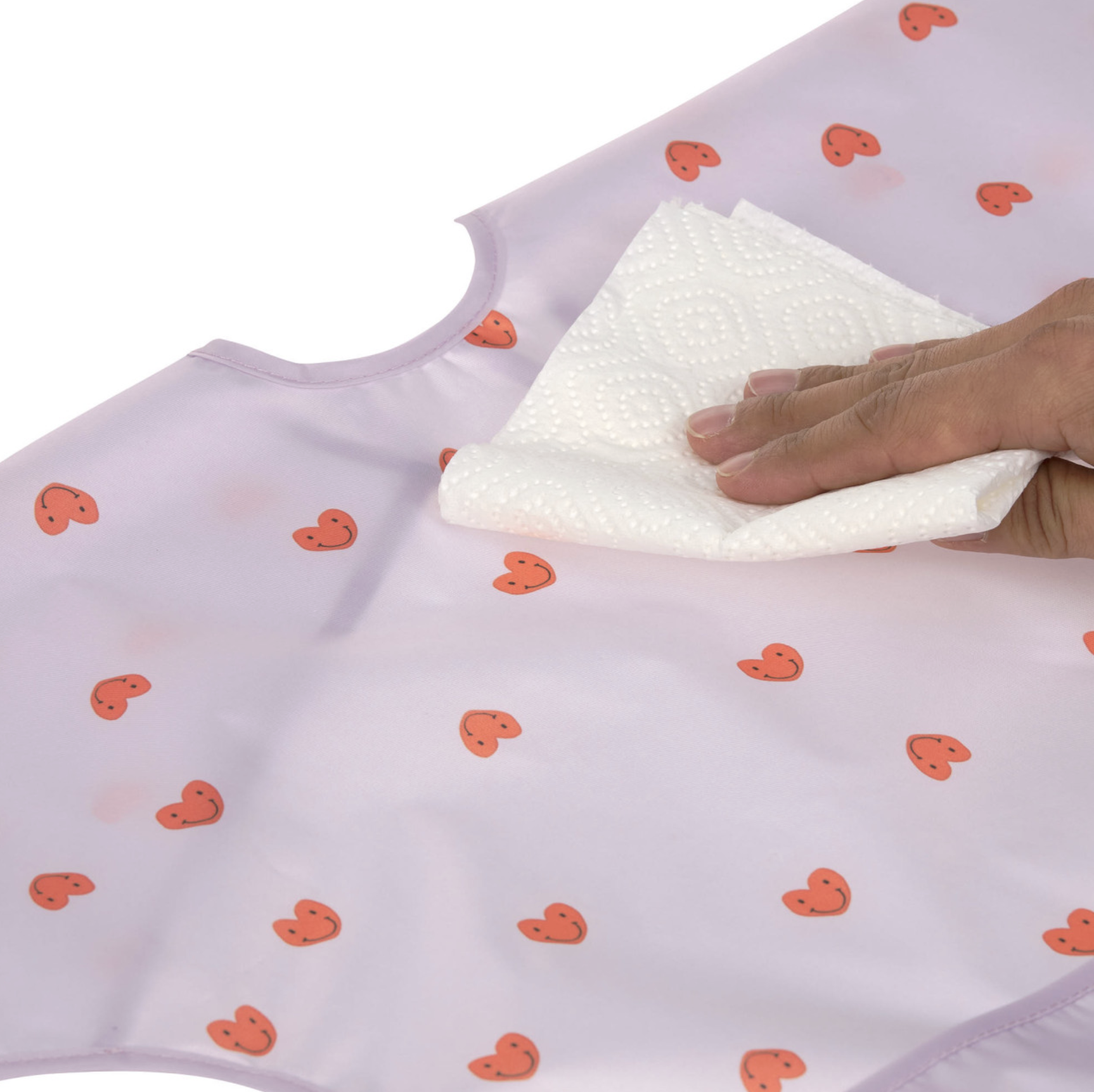 Babetes com Mangas Happy Rascals Heart Lavender Pack de 2 - Lassig 