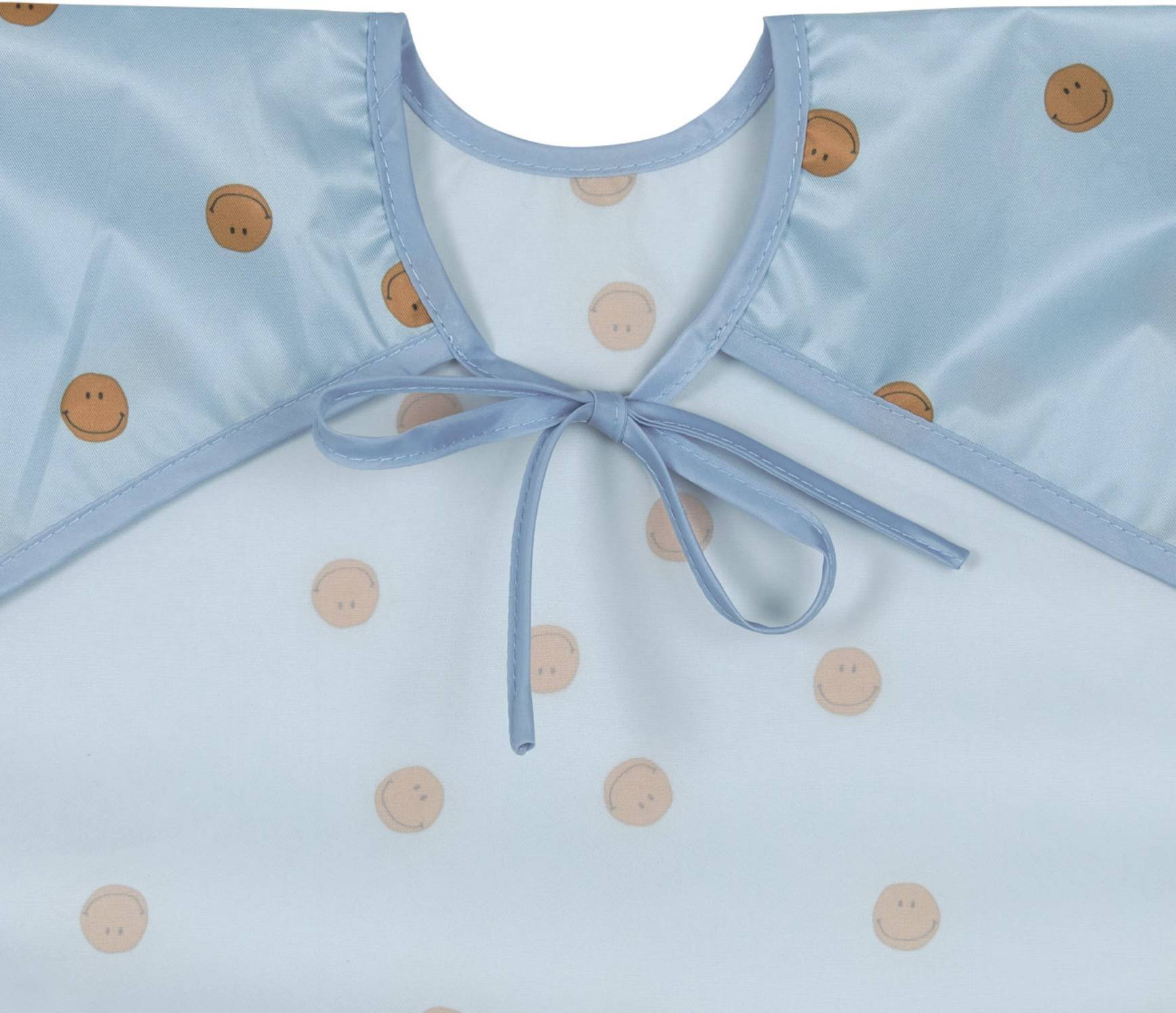 Babetes com Mangas Happy Rascals Smile Blue Pack de 2 - Lassig 