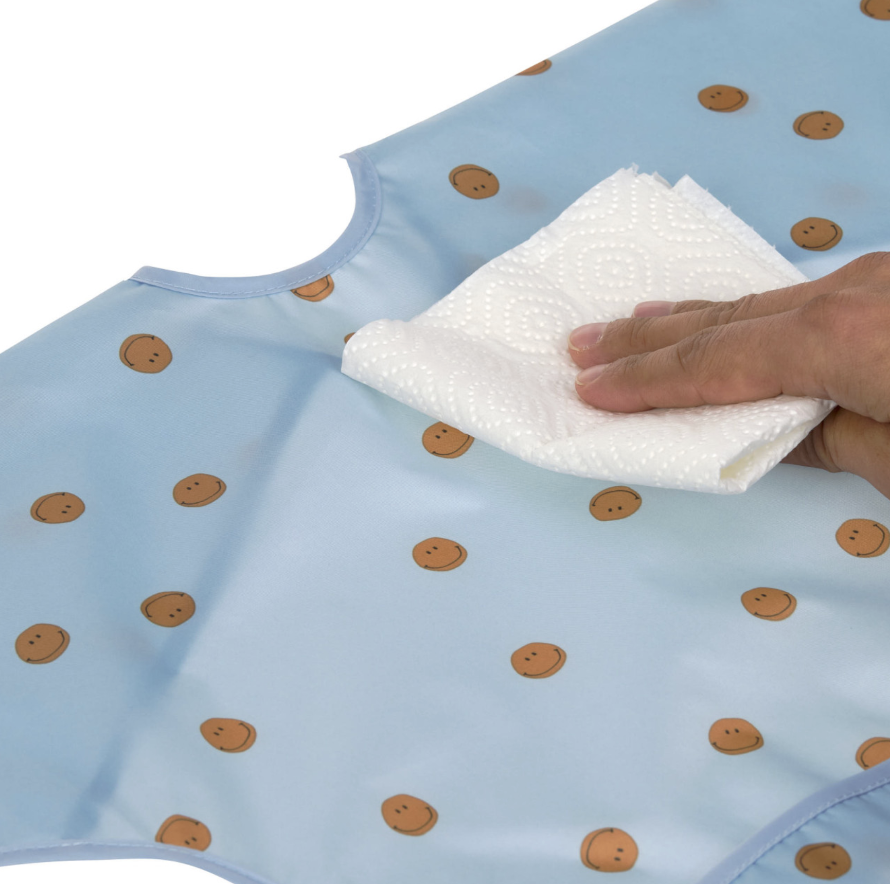 Babetes com Mangas Happy Rascals Smile Blue Pack de 2 - Lassig 