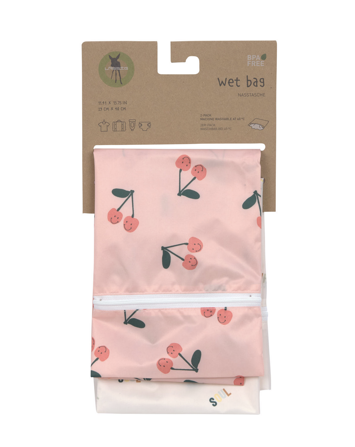  Bolsa Impermeável Happy Fruits Cherry Pack 2 - Lassig 