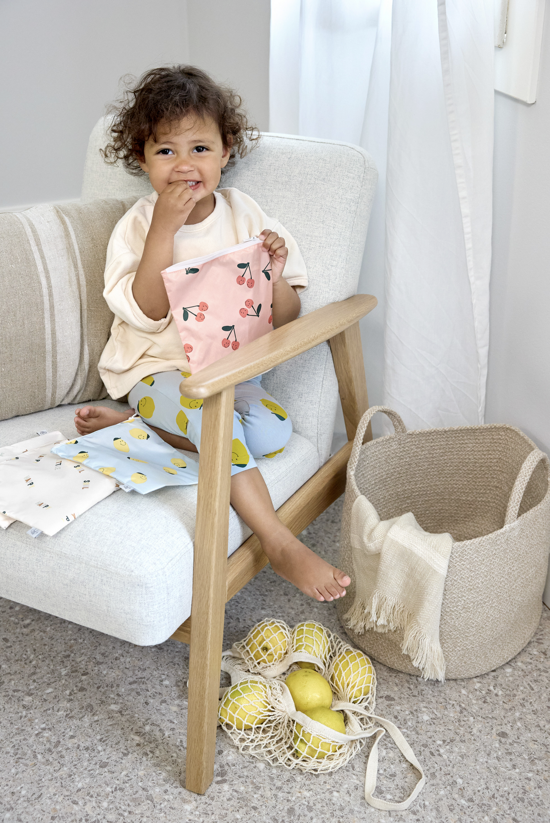  Bolsa Impermeável Happy Fruits Lemon Pack 2 - Lassig 
