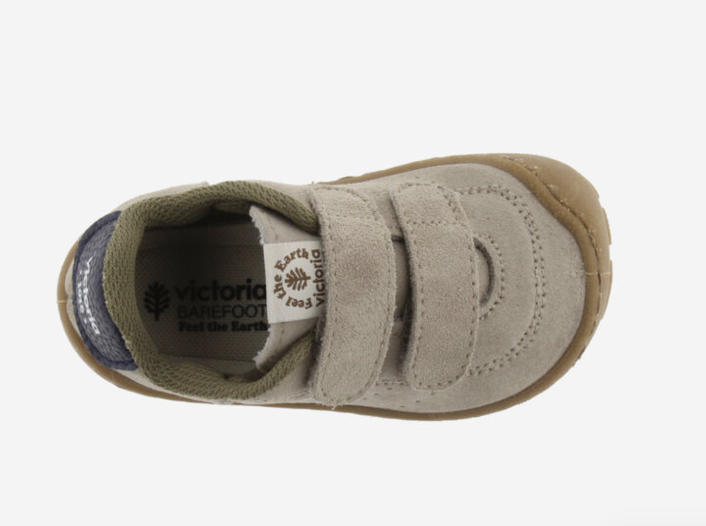  Bosco Barefoot Couro Rachado Taupe - Victoria 