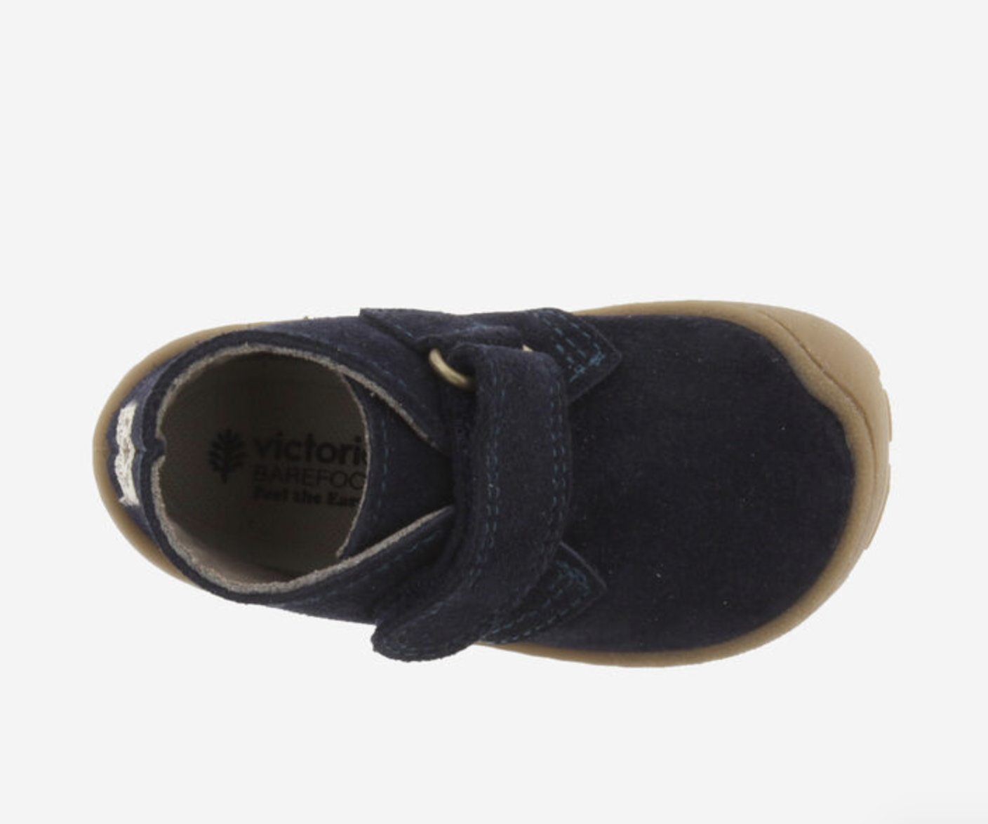  Bosco Tira Botim Barefoot Couro Rachado Marinho - Victoria 