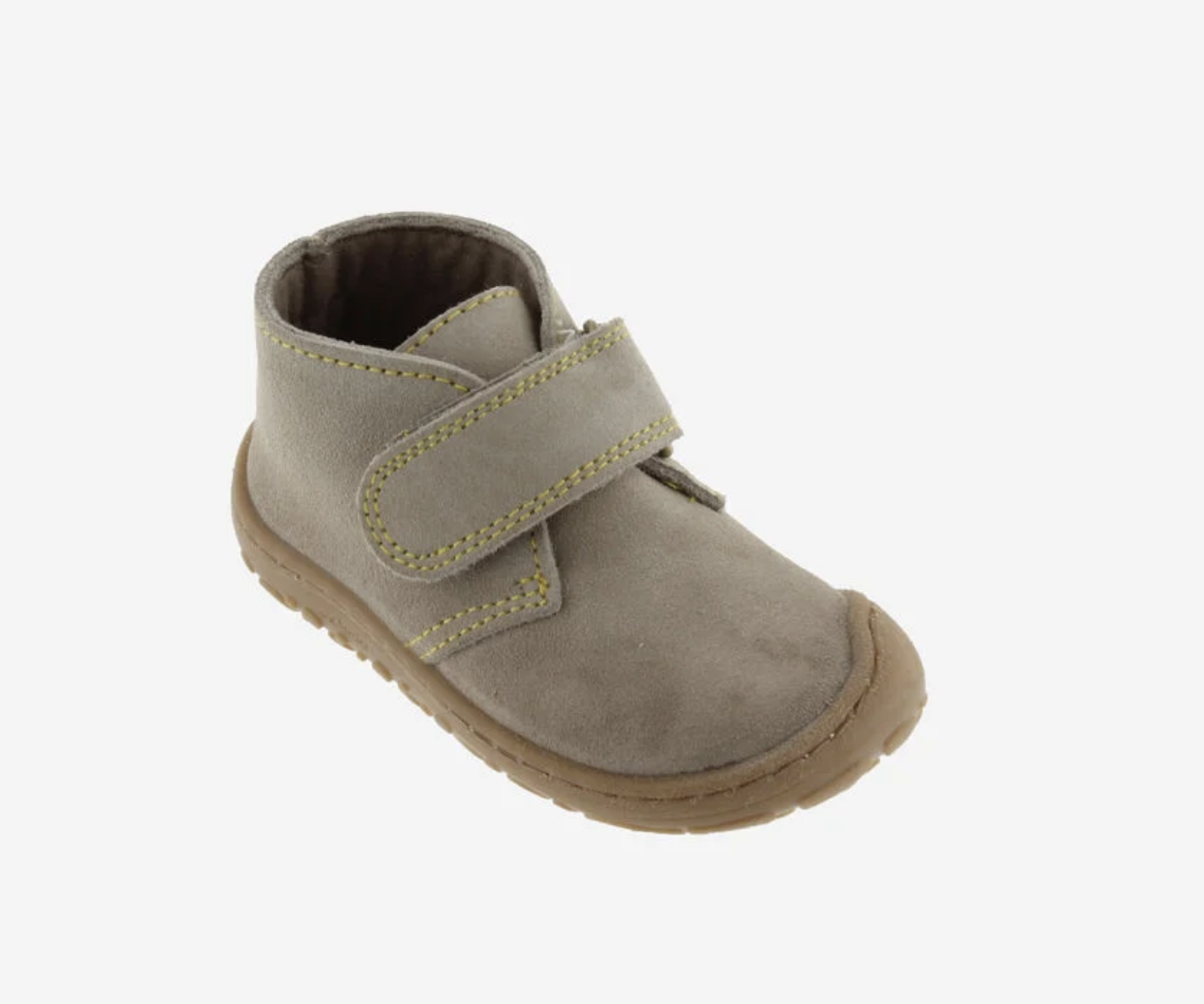  Bosco Tira Botim Barefoot Couro Rachado Taupe - Victoria 