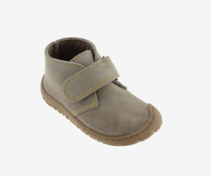  Bosco Tira Botim Barefoot Couro Rachado Taupe - Victoria 