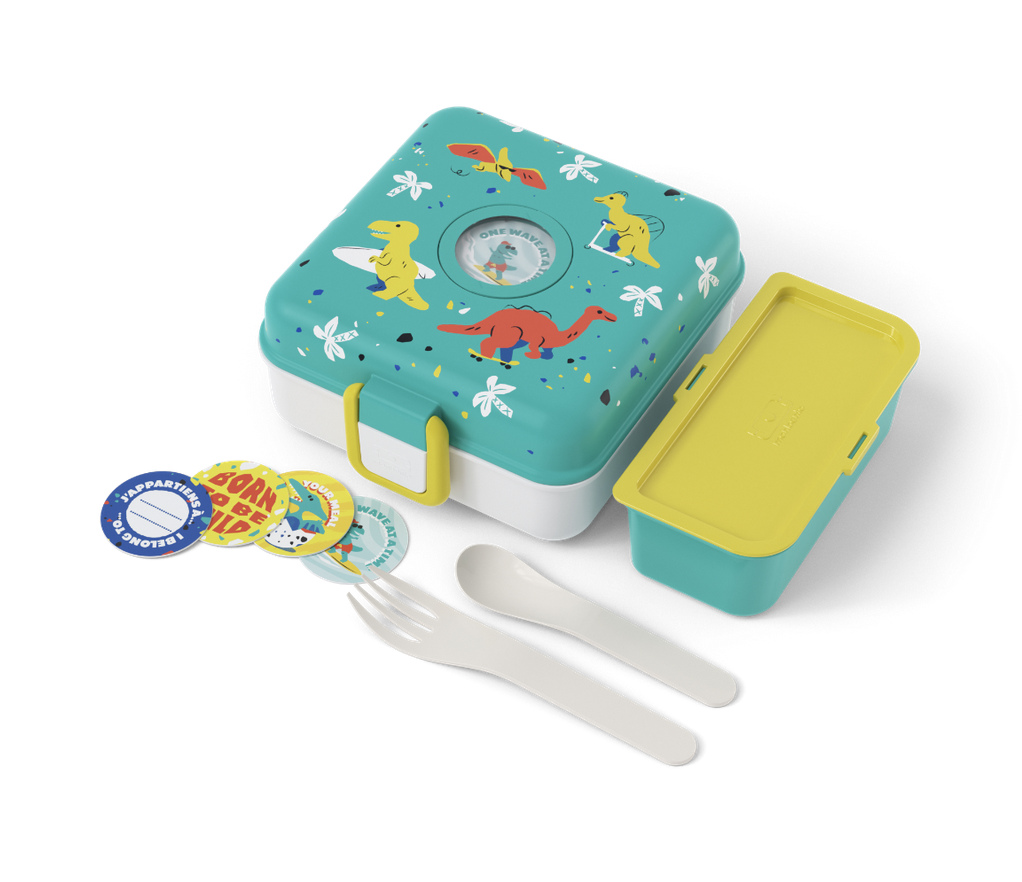  Caixa de Lanche Snacky Blue Dino - Monbento 