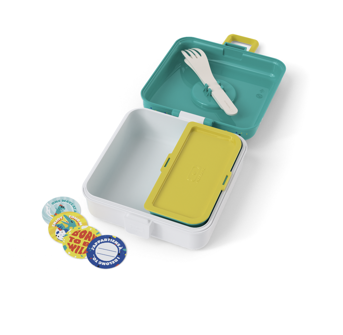 Caixa de Lanche Snacky Blue Dino - Monbento 